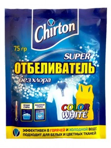 Кислородный супер - отбеливатель (порошок)  75гр CHIRTON (КРД, СПБ18!)