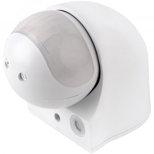 GENERAL датчик движения ИК настенный GMS2 1200W (дальн. 12м) 180гр. GMS2-W-12-12-W белый, IP44 47580