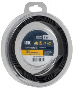 IEK термоусадка трубка ТТУ нг-LS 10/5 черная (2м/упак, цена за уп) ТУТ UDR12-010-005-002-K02-T