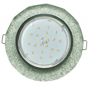 Ecola GX53 H4 5313 св-к Стекло Круг с вогнутыми гранями хром-серебряный блеск 38x126 FS53RCECH
