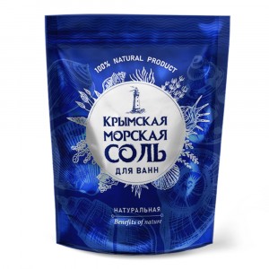 Крымская морская соль для ванн 1100гр Натуральная Greenfeild, КС-98