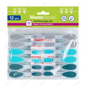 Прищепки бельевые пластик Колибри, 12 шт/уп, цена за уп 75646 Master House