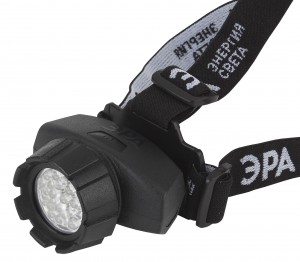 ЭРА фонарь налобный GB-605 [23xLED, 3xAAA, 4 реж., черный, бл]