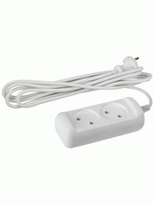 ЭРА сет. удл. ПВС 2х0.75 2 роз. 5 м 6А/1300Вт (корпус негорючий PP) UX(6)-2-5m (РФ) 9955