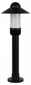 ЭРА св-к уличный/садовый НТУ 01-60-008 Поллар 60W E27 черн 250x660 IP54 57494