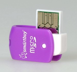 Картридер MicroSD Smartbuy, фиолетовый (SBR-706-F)