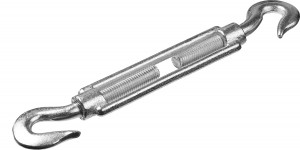 Талреп STAYER "MASTER" DIN 1480, крюк-крюк, оцинкованный, М14, (уп. 3 шт)