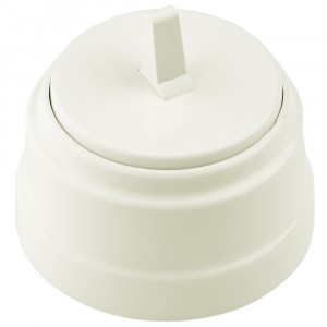 Bylectrica РЕТРО выкл. тумблерный 1 кл. ОУ (корп. ABS-пластик) (10А), БЕЖ. А110-2203