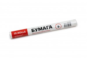 Бумага д/выпечки 30см*5м, силиконизированная, белая, т/у, арт.MR005, M.ROLLS