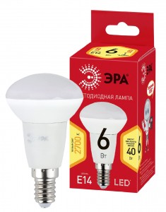 ЭРА ECO R50 E14 6W(420lm) 2700K 2K 83x50 R50-6w-827-E14 7381