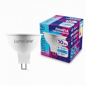 Lumin'arte лампа св/д GU5.3 10W (800lm) 6500К 6К MR16 47x50 LSTD-MR16-10W6KGU5.3