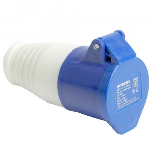 STEKKER силовая розетка СЕЕ переносная ST-213 16А 220В 2P+PE IP44, RST16-213-44 49438