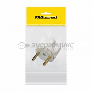 PROconnect сет. вилка-переход. (адаптер)  ITEC белый (ИУ 1шт) 11-1031-9
