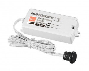 Jazzway датчик движения (взмах руки) ИК PMS-IR 050 500W 230В (дальн. 1-8см) провод 1,5м бел. 5059092