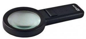 TDM Лупа ручная круглая, d68 мм, 6-ти крат. увел., LED подсветка, 2хАА SQ1025-0904