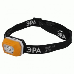 ЭРА фонарь налобный Практик (400lm) 3W аккум., сенс., 4 реж., луч 57м, до 25ч раб. GA-810 7568
