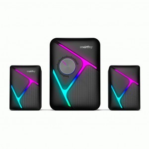 Акустическая система 2.1 Smartbuy S2, Bluetooth, 12Вт, LED-подсветка, черная (SBA-4500)/16