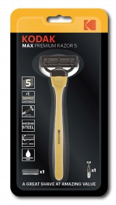 Kodak Бритвенная система MAX Prem Razor 5 Starter мужская, 5 лезвий нескольз.ручка 3556