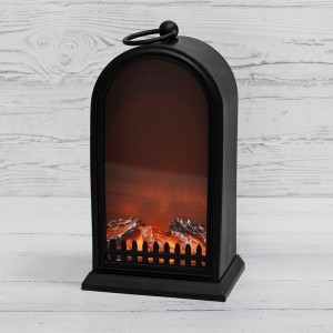 Камин "Фьюжн" (USB) эфф. живого огня 14x12x25см, теплый белый (2*LR14 н/к) Neon Night 511-039