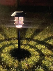 КОСМОС св-к на солн.батарее "Столбик" LED SMD белого цвета(акк.R6 Ni-Mg 200MAh) h=43см KOC_SOL209