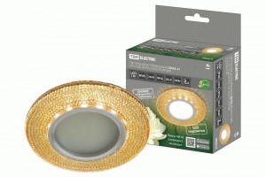 TDM Св-к св/д встр. СВ 03-11 MR16 50W G5.3 LED подсветка 3W золото/хром SQ0359-0140