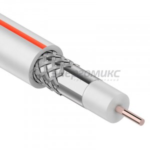 Кабель SAT 50M 75 Ом, CCS/Al/Al 75% (0,02 жила сталь/медь, 75x0,15) 50 м бел PROconnect,01-2401-2-50