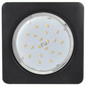 Ecola GX53 H4 св-к Квадрат Черный матовый 41x107 SB53S4ECB