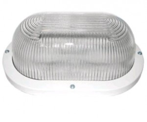 Ecola ДПП 03-9-002 св-к Овал прозр. белый 2*GX53 IP65 280х175х105 Light TL53T2ECR