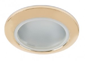 Ecola DL80 MR16 GU5.3 св-к  IP65 Золото 32x93 FG1680EFY