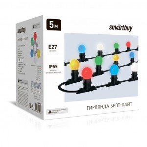 SmartBuy Гирлянда Белт лайт (уп 5м,цена за уп)+1,(уп 5м,цена за уп) шаг 0,2(уп 5м,цена за уп), 20 па