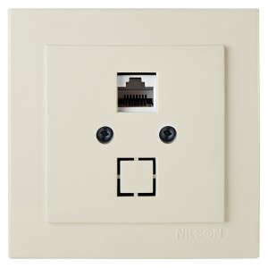 Nilson TOURAN EKO роз. компьют. СУ 1 мест. крем. (RJ45) 24121044