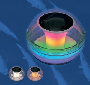Uniel св-к на солн.батарее влагозащ 22LED 0,06W RGB 105x110x110 IP44 пластик прозрач USL-S-824/PT100