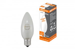 TDM лампа свеча E27 60W матовая (100!) SQ0332-0020