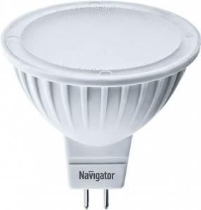 Navigator MR16 GU5.3 220V 7W(500lm) 4000K 4K матов. 50x50 пластик NLL-MR16-7-230-4K-GU5.3(20!) 94245