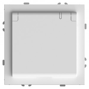 Stekker ЭМИЛИ мех. роз. СУ 1 мест. 16А (крышка, шторки) белый фарфор, soft touch RST16-5113-01 49878