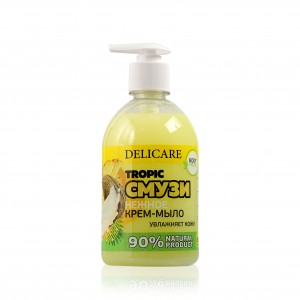 Мыло-крем жидкое для рук тропический смузи 500мл Delicare Body Fresh (3!)