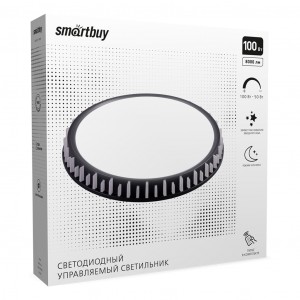 SmartBuy св-к св/д управляемый 100W(8000lm) 2K-4K-6K 490ммx85мм черный/белый IP20 SBL-DIM10-100W