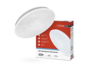 ASD/inHome св-к св/д декоративный 48W(3120lm) 6500К 4K 350x55 IP40 DECO ГЛОРИЯ 8643