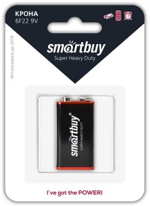 Э/п Smartbuy 6F22 (крона) SBBZ-9V01B (замена 526598)