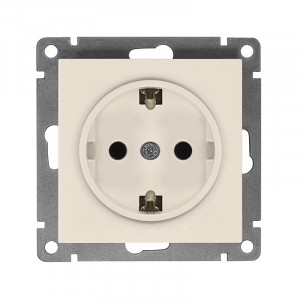 UNIVersal Афина мех. роз. СУ 1 мест., 16А, сл. кость (земля, пласт. осн.) A0028-I