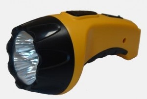 Облик фонарь ручной 204 (акк. 4V 0.5Ah) 4св/д (18lm), оранжевый/пластик, вилка 220V
