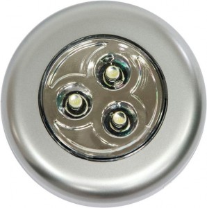 "Feron св-к ночник 3LED 0.18W IP40, 70x70x25mm, серебряный, FN120 23294