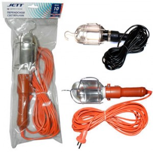 JETT(Джетт) св-к переноска НРБ E27 60-100W 220V (АС)  5м с выкл. (сет. удл. ПВС 2x0,75 6А ) (ЛСУ) 47