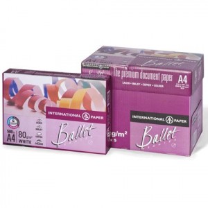 Бумага BALLET PREMIER А4, 80г/м, 500 л., ColorLok, класс "А", Светогорск, белизна 99%, 161% (CIE)