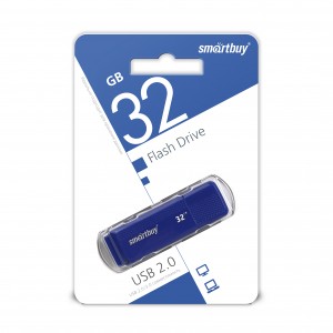 Флэш-диск (флэшка) USB Smartbuy 32GB Dock Blue (SB32GBDK-B)