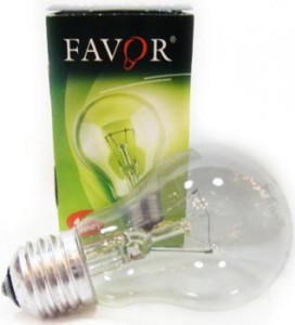 Favor A55 E27 40W ЛОН прозрачная (Калашников)