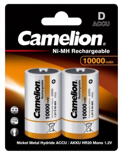 Ак-р Camelion R20 10000mAh Ni-Mh BL2