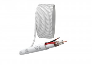 ЭРА Simple Кабель д/видеонабл. KL-0.5 КВК-В 2+2x0,5 CCS, белый, PVC (бухта 200м, цена за бухту) 9896