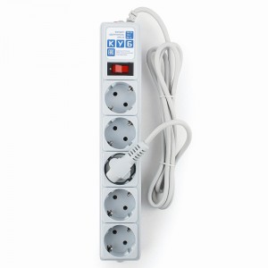 Power Cube (КУБ) Классик сет. удл.-фильтр ПВС 3х0.75 5 роз. 1.9 м 10А СЕРЫЙ (РФ) SPG-B-6