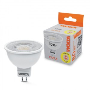 WOLTA лампа св/д WSTD MR16 с линзой угол 60° 10W(800lm) 3000К 2K GU5.3 WSTD-MR16-220V10W3KGU5.3-L